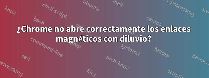 ¿Chrome no abre correctamente los enlaces magnéticos con diluvio?