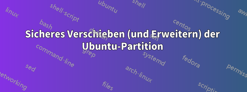 Sicheres Verschieben (und Erweitern) der Ubuntu-Partition