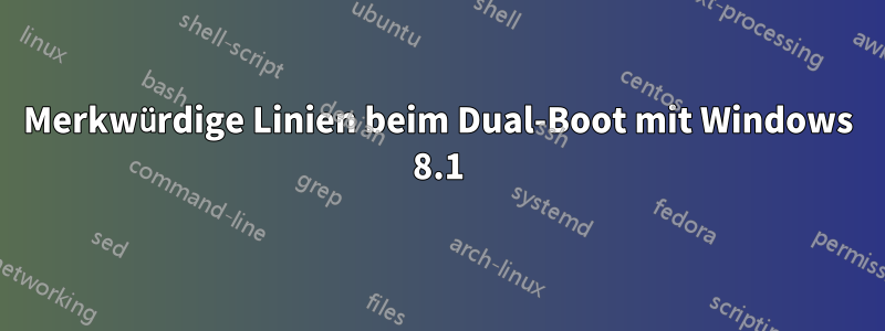 Merkwürdige Linien beim Dual-Boot mit Windows 8.1