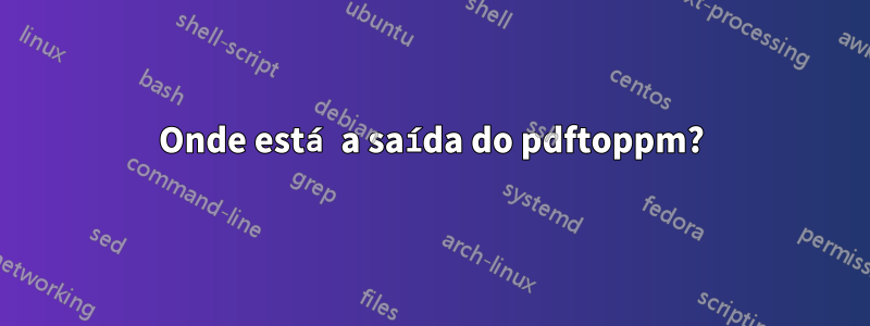 Onde está a saída do pdftoppm?