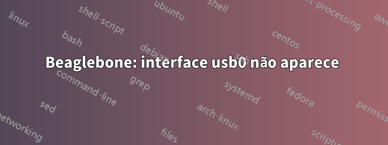 Beaglebone: interface usb0 não aparece