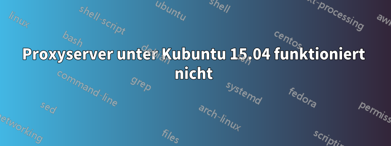 Proxyserver unter Kubuntu 15.04 funktioniert nicht