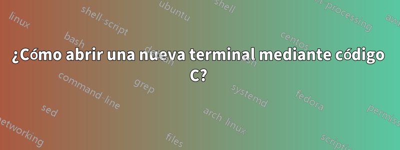 ¿Cómo abrir una nueva terminal mediante código C?