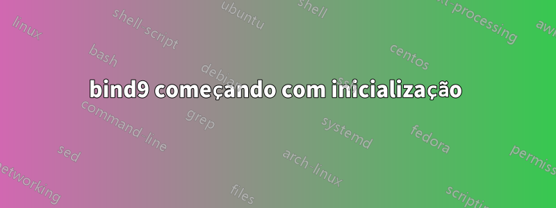 bind9 começando com inicialização