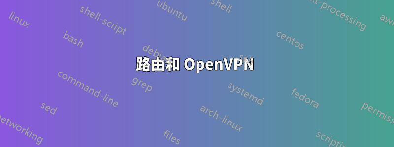 路由和 OpenVPN