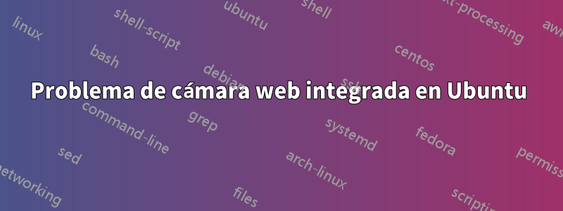 Problema de cámara web integrada en Ubuntu