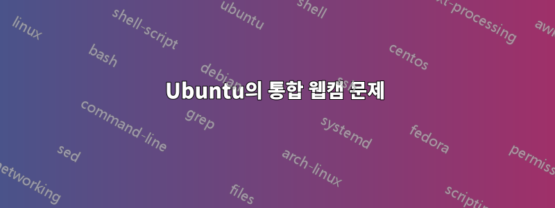 Ubuntu의 통합 웹캠 문제