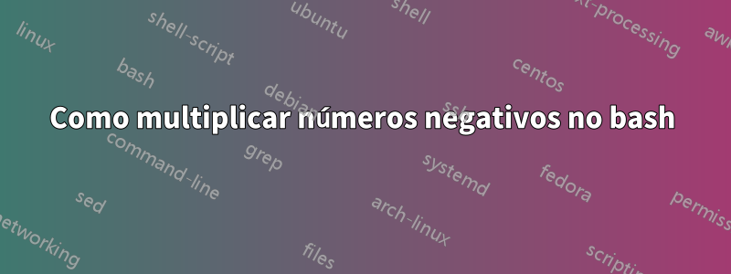 Como multiplicar números negativos no bash