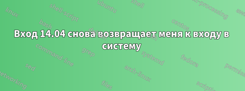 Вход 14.04 снова возвращает меня к входу в систему