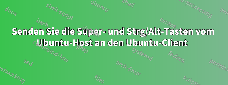 Senden Sie die Super- und Strg/Alt-Tasten vom Ubuntu-Host an den Ubuntu-Client 