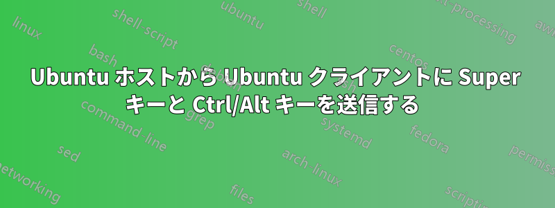 Ubuntu ホストから Ubuntu クライアントに Super キーと Ctrl/Alt キーを送信する 