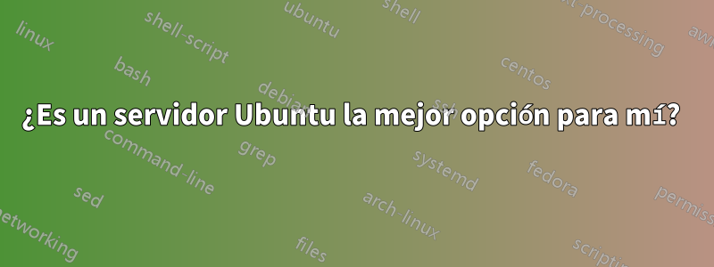 ¿Es un servidor Ubuntu la mejor opción para mí? 