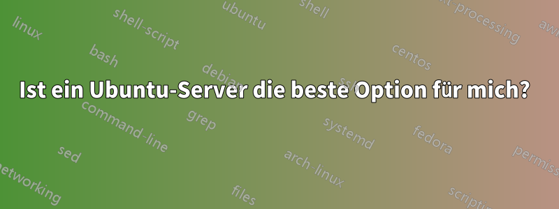 Ist ein Ubuntu-Server die beste Option für mich? 