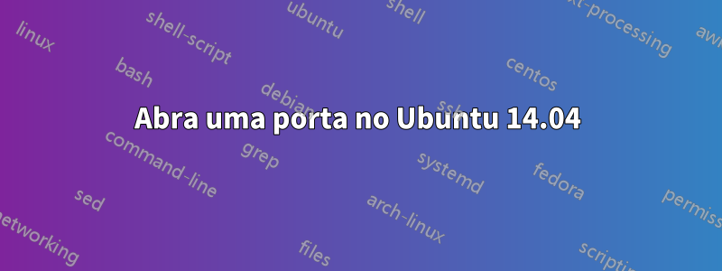 Abra uma porta no Ubuntu 14.04
