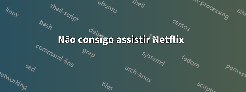 Não consigo assistir Netflix 