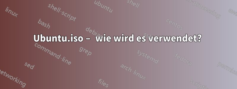 Ubuntu.iso – wie wird es verwendet?