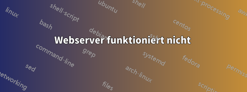 Webserver funktioniert nicht