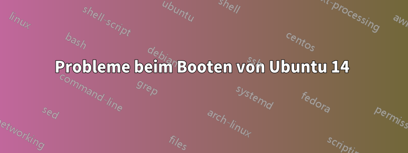 Probleme beim Booten von Ubuntu 14