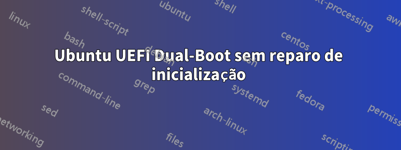 Ubuntu UEFI Dual-Boot sem reparo de inicialização