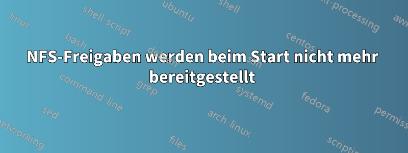NFS-Freigaben werden beim Start nicht mehr bereitgestellt