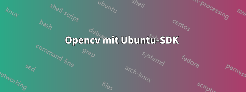 Opencv mit Ubuntu-SDK