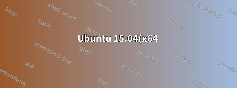 Ubuntu 15.04(x64)의 ATI "Radeon HD 2400 PRO" 비디오 카드