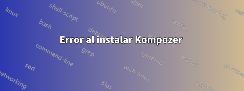 Error al instalar Kompozer