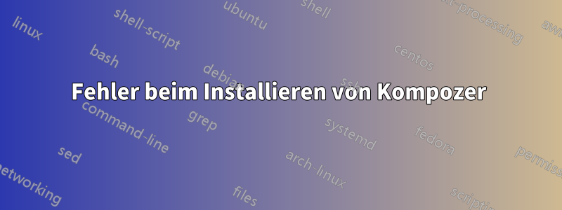 Fehler beim Installieren von Kompozer