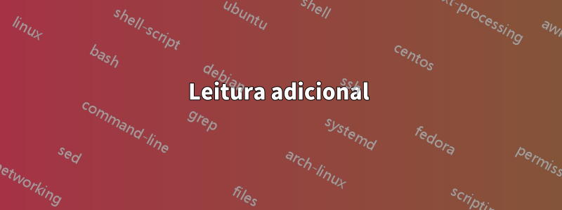 Leitura adicional