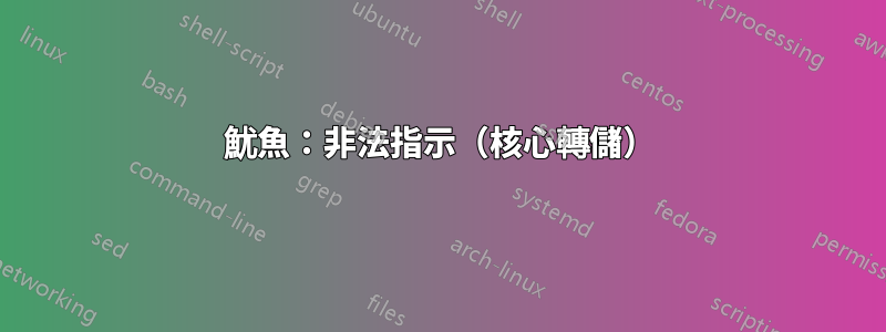 魷魚：非法指示（核心轉儲）