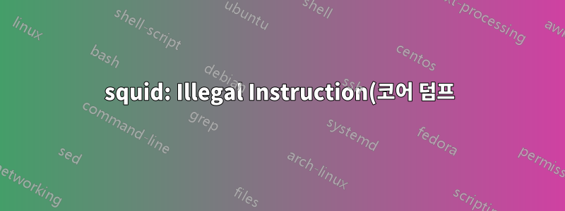 squid: Illegal Instruction(코어 덤프)