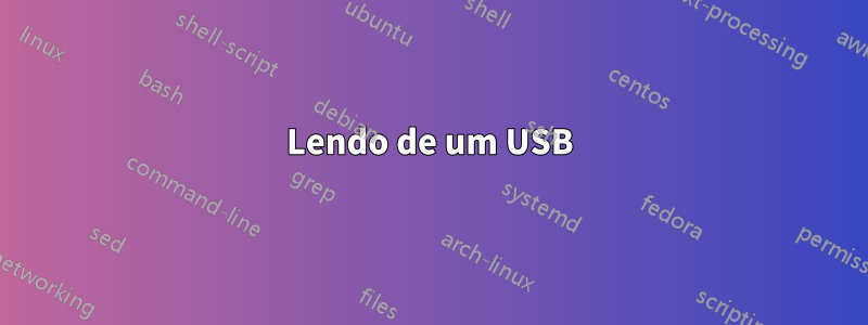 Lendo de um USB