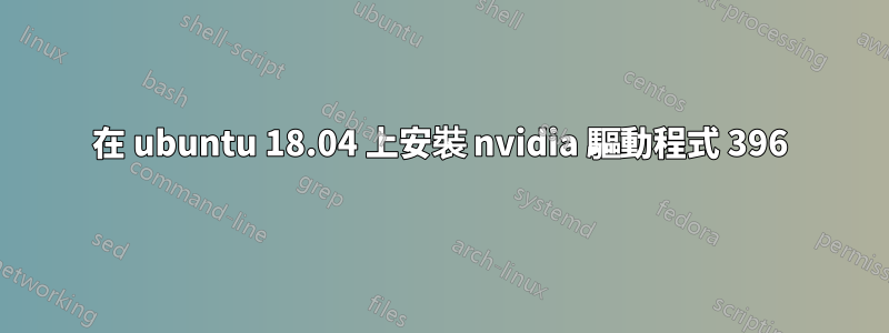 在 ubuntu 18.04 上安裝 nvidia 驅動程式 396