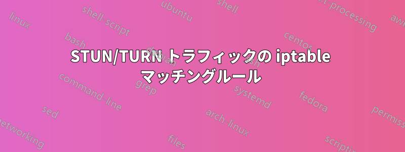 STUN/TURN トラフィックの iptable マッチングルール