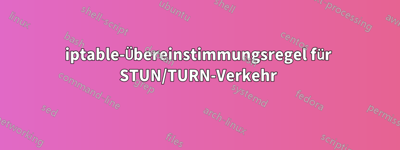 iptable-Übereinstimmungsregel für STUN/TURN-Verkehr