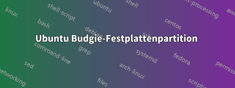 Ubuntu Budgie-Festplattenpartition