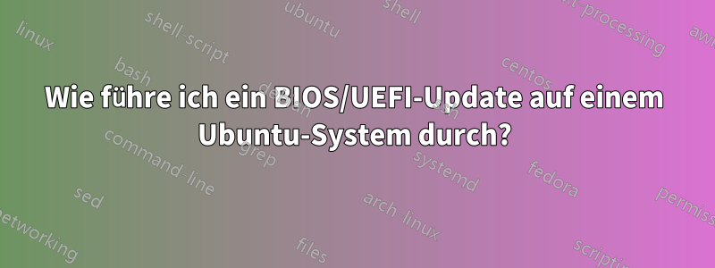 Wie führe ich ein BIOS/UEFI-Update auf einem Ubuntu-System durch?