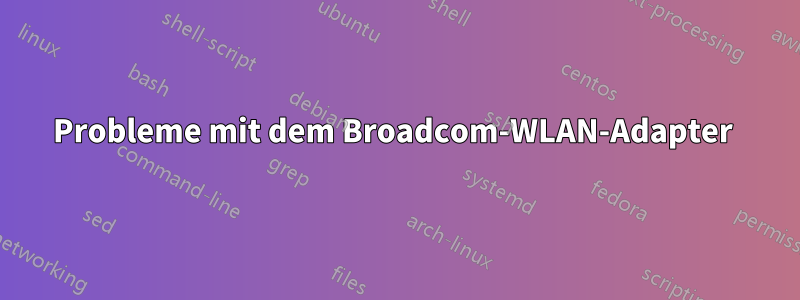 Probleme mit dem Broadcom-WLAN-Adapter 