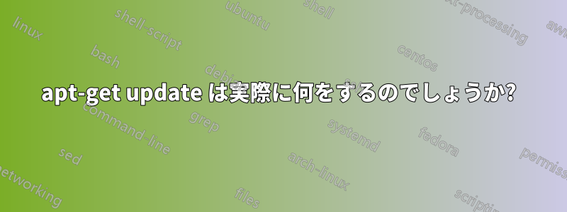 apt-get update は実際に何をするのでしょうか? 