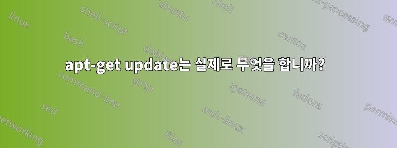 apt-get update는 실제로 무엇을 합니까? 