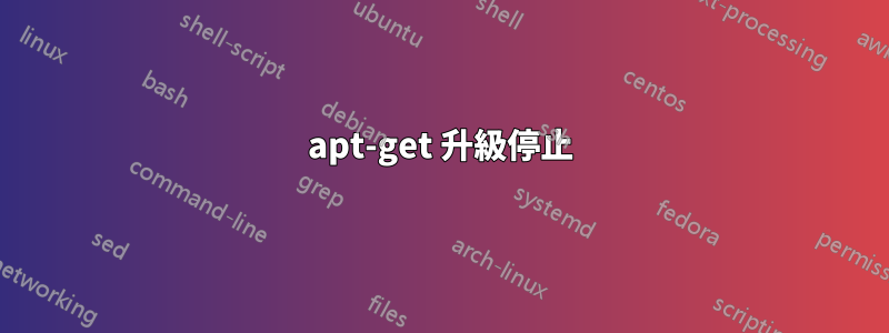 apt-get 升級停止