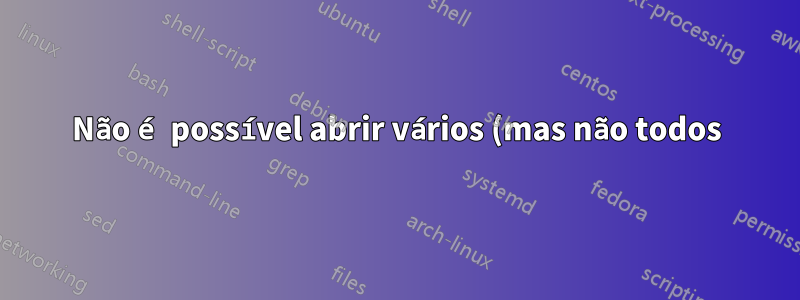 Não é possível abrir vários (mas não todos) arquivos PDF no Mendeley Desktop (Ubuntu 18.04)
