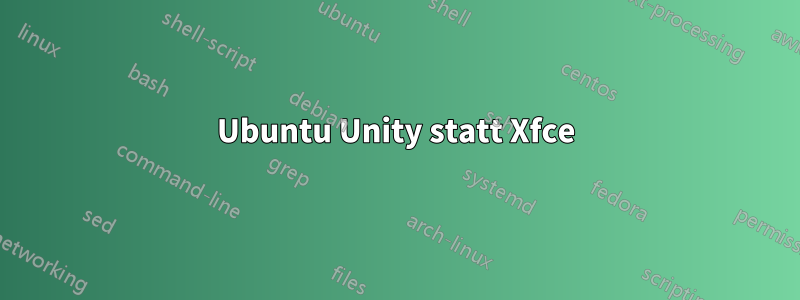 Ubuntu Unity statt Xfce