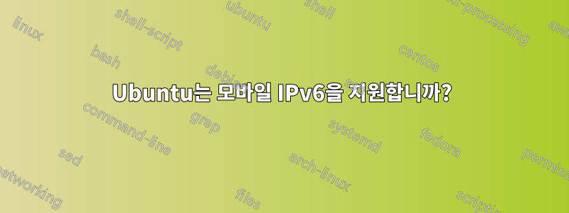 Ubuntu는 모바일 IPv6을 지원합니까?