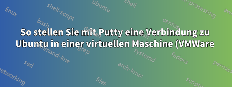 So stellen Sie mit Putty eine Verbindung zu Ubuntu in einer virtuellen Maschine (VMWare) her