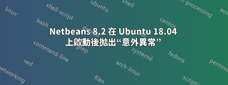 Netbeans 8.2 在 Ubuntu 18.04 上啟動後拋出“意外異常”