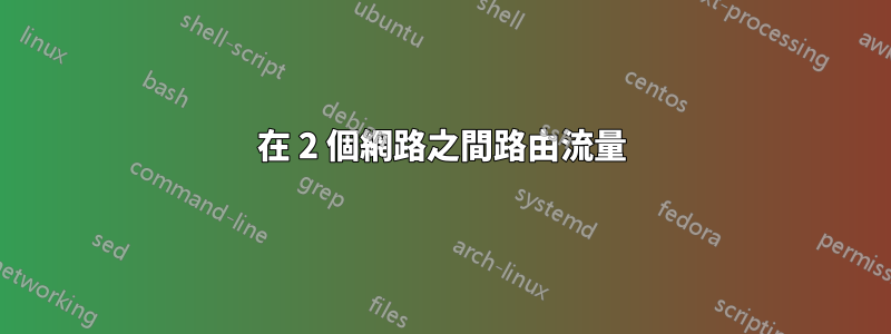 在 2 個網路之間路由流量