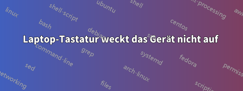 Laptop-Tastatur weckt das Gerät nicht auf