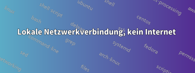 Lokale Netzwerkverbindung, kein Internet