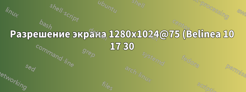 Разрешение экрана 1280x1024@75 (Belinea 10 17 30) работает некорректно - Ubuntu 18.04 LTS